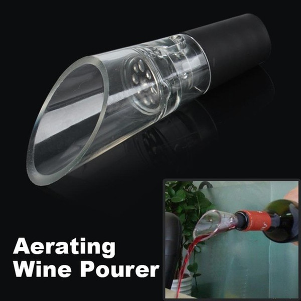 Hot Plastic Wine Aerators Wine Decanting Aerating Filter Aerator Pourer Bar tools with Presentation box packing