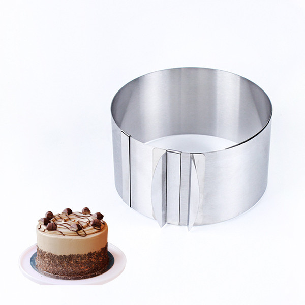 Adjustable Mousse Ring 3D Round & Square Cake Molds Stainless Steel Baking Moulds Cake Decorating Tools Baking Accessories