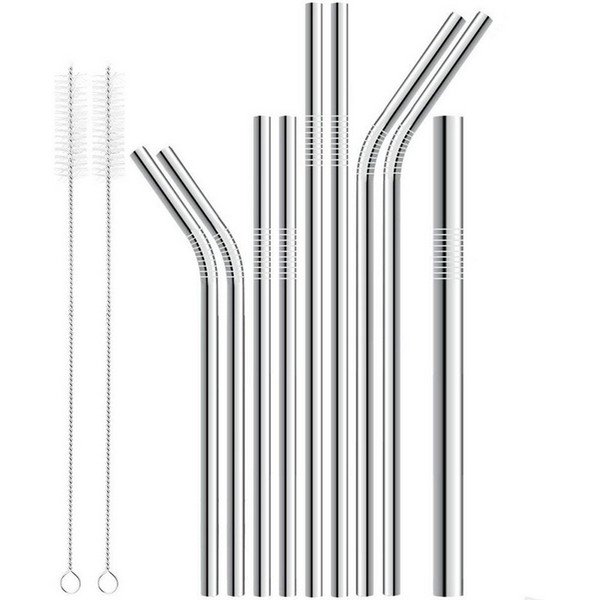 Bend & Straight Stainless Steel Straw 6mm 8mm 12mm Drinking Straws 7