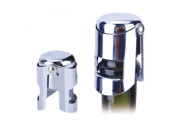 Stainless Steel Champagne Stopper Sparkling Wine Bottle Plug Sealer Free Shipping&Wholesales