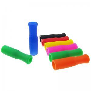 Silicone Straws Tips Cover 6mm Stainless Steel Drinking Silicone Straws Tubes Tooth Collision Prevention Straws Cover OOA6328