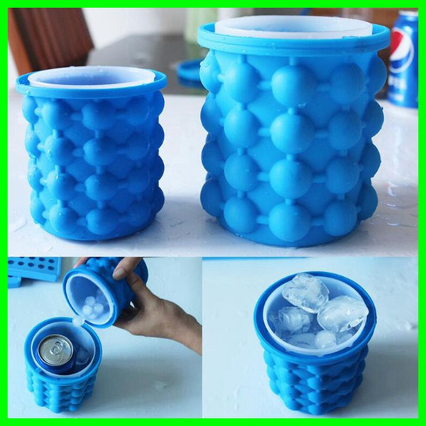 2 Size New Silicone Ice Genie Easy Ice Cube Maker Ice Buckets and Coolers Wine Coolers Chillers