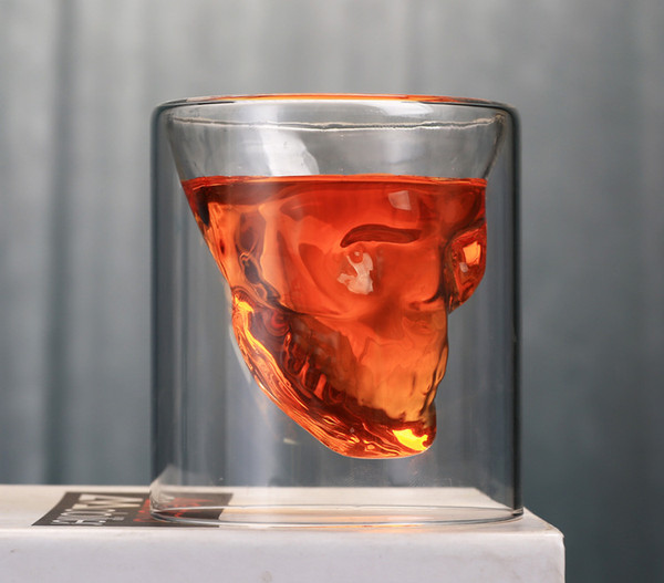 Skull Glass Mini Wine Cup Shot Glass Drink for Whiskey Hallowen Decorate Creative Party Transparent Drinkware Drinking Glasses