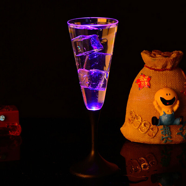 Water Inductive LED Cup Glowing Champagne Beer Wine Drink Liquid Fruit Juice Glass Mug Festival Party Drinkware Glass