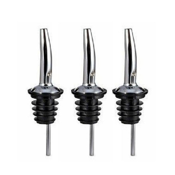 5Pcs/Lot New Stainless Steel Liquor Spirit Pourer Free Flow Wine Bottle Pour Spout Stopper