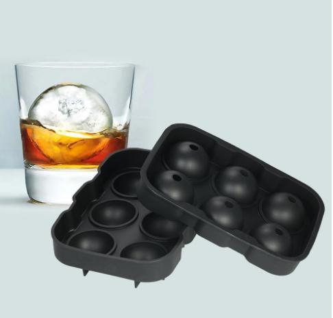 Whiskey Cocktail Ice Cube Tray 6 Large Mold Silicone Ice Ball Maker Large Ice Cube Molds Maker DIY Cream Tools