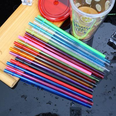 22cm 9inches plastic straws colored fit for drinks juices miky tea Disposable suction tubes pp straws tubularis pipe