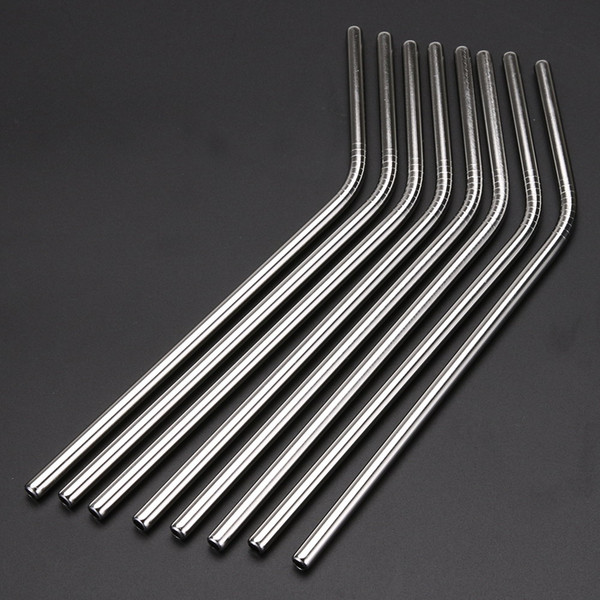 Stainless steel straw metal drinking straw Stainless Steel Drink Straws Cocktails Shakes free shipping