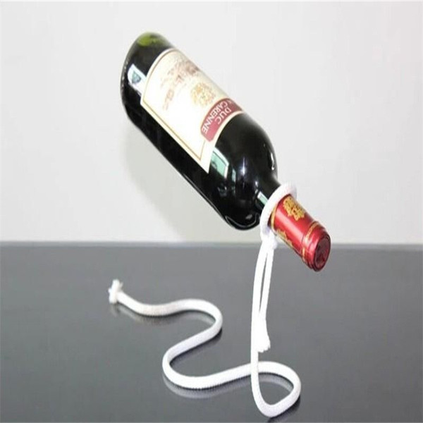 Portable Wine Bottle Holder Suspension Magic Rope Metal Chain Stand Practical Dangling Rack Exquisite Workmanship Tide 8 2rh cc