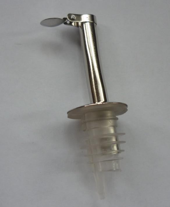 oil pourer stainless steel bottle stopper,wine pourer white h 85mm dia 28mm