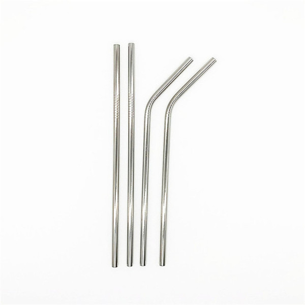 Eco-friendly 304 Stainless Steel Drinking Straws 8MM Reusable Straws UK 9.5 Inch Stock Drinking Straws