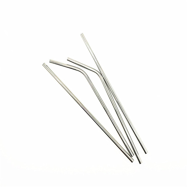 Reusable 8MM Metal Straw Wholesale Stainless Steel Straw Food Grade Metal Drinking Straw Bar Drinking Tools