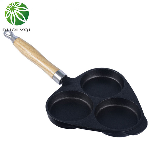 Duolvqi Non -Stick Frying Pan Egg Cake Maker Frying Pan No Oil -Smoke Breakfast Pan Use For Gas &Induction Cooker Kitchen Helper