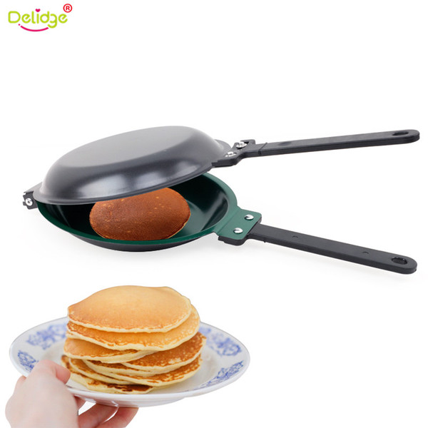 Delidge 1 Pc 18 .5cm Porcelain Frying Pan Steel Non -Stick Flip Pancake Machine Cake Muffin Breakfast Kitchen Baking Tools