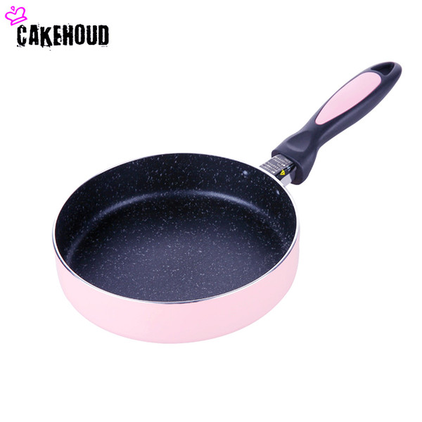 Cakehoud 18cm Straight Edge Frying Pan Bottom Non Stick Pan Medical Stone Frying Pan Light Cooking Pot Electromagnetic