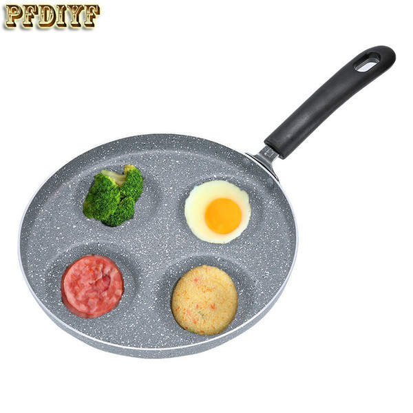 Pfdiyf 24 Cm Breakfast Frying Pan Non -Stick 4 In 1 Frying Pans No Oil -Smoke No Stain Gas Cooker For Fried Eggs And Bacon