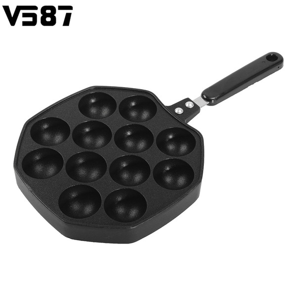 Aluminum Alloy Takoyaki Pan 12 Cavities Takoyaki Maker Octopus Small Balls Baking Pan Home Cooking Baking Tools Kitchenware