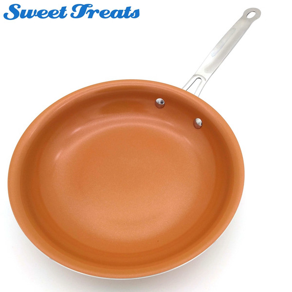 Sweettreats Non -Stick Copper Frying Pan With Ceramic Coating And Induction Cooking ,Oven &Dishwasher Safe