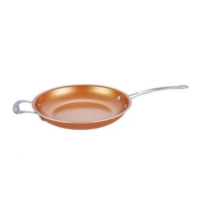 Gotham Steel Copper Pot Without Cover Non Stick Cookware Skillet With Ceramic Coating Metal Frying Pan For Cooking And Steak 31 5dj