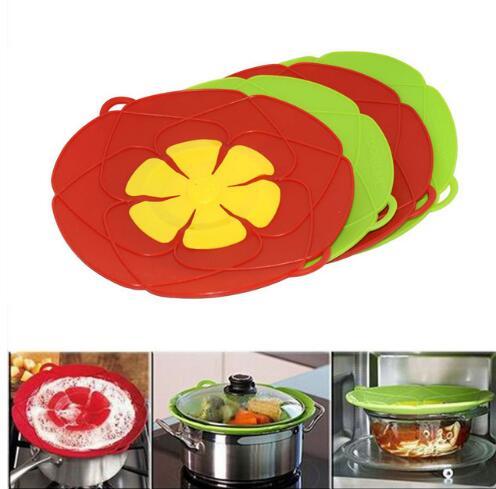 Flower Cookware Parts Silicone Boil Over Spill Lid Stopper Safe For Pot Pan Cover Cooking Tools Kitchen Tool KKA1344