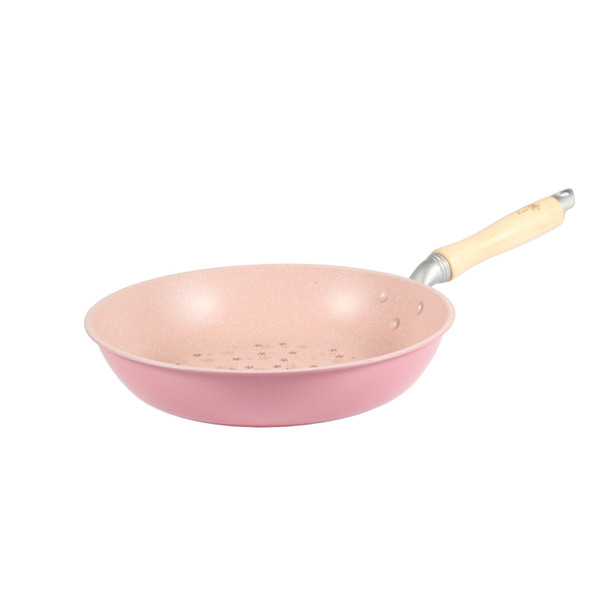 26 Cm Japanese Frying Pans No Oil -Smoke Vintage Non -Stick Grill Pans With Cherry Blossoms Gas Cooker Cooking Helper