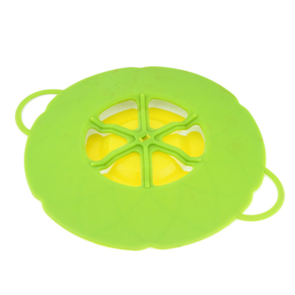 Multi-function lid Spill Stopper Silicone Cover Cooking Tools Flower Cookware Parts Green Silicone Boil Over Spill lid Stopper Oven wn014