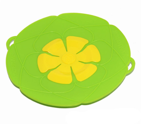 flower petal shape silicone pot cover Food Grade silicone Spill stopper lid 10 inches silicone Boiling Spill Stopper lids Cooking Pot Lids