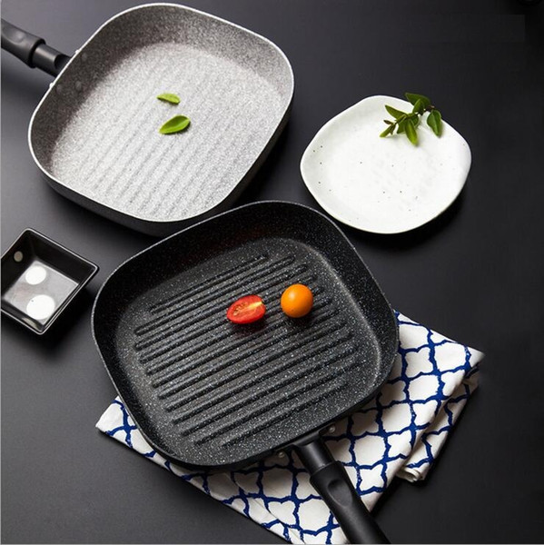 No Oil-smoke Pan Steak Frying Pan Breakfast Frying Eggs Use for Gas Cooker and Induction Cooker Non-Stick Pans kitchen Cooking Helper