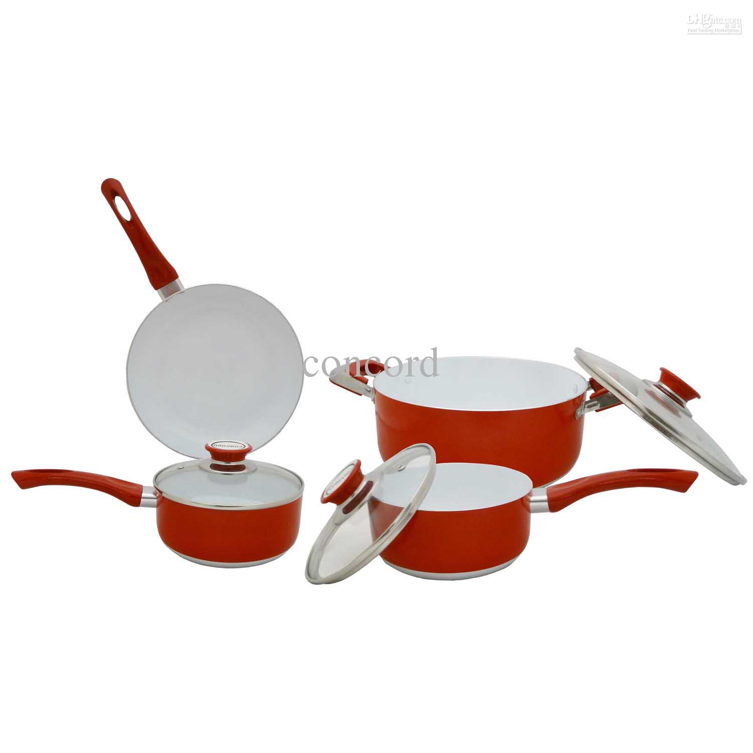 7 PC Eco Healthy Ceramic Nonstick Cookware Set