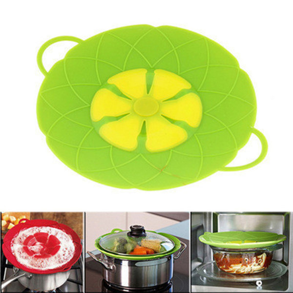 Flower Petal Boil Spill Stopper Silicone Lid Pot Lid Cover Silicone Spill-proof and Dust-proof Pot Cover Kitchen Tool