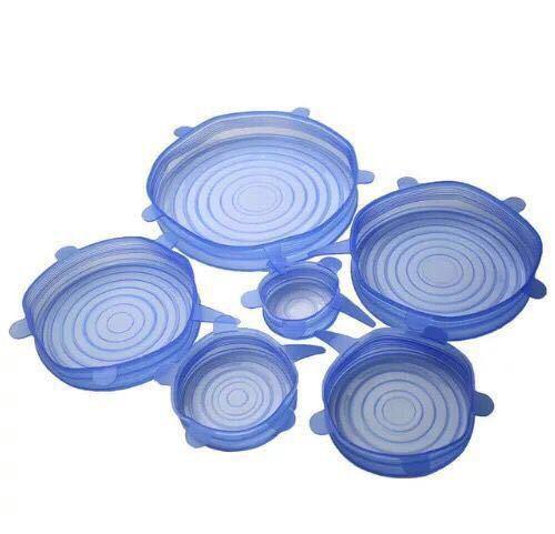 Newly Reusable Silicone Food Lid Bowl Covers Wrap Food Fresh-keeping Stretchable Household Kitchen Kit