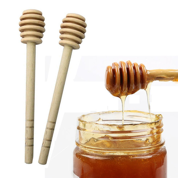 16 cm Stirrer Wooden Honey Spoon Stick for Honey Jar Long Handle Mixing Stick Honey Dipper Party Supply