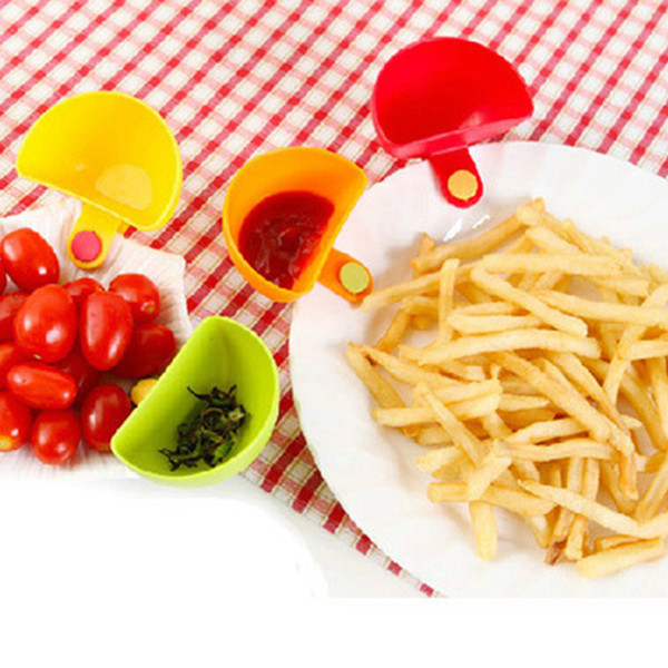 Dip Bowl for Assorted Salad Sauce Ketchup Jam Flavor Sugar Spices Dip Clip Cup Bowl Saucer Kitchen Accessories gadgets