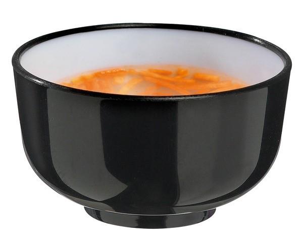 Free Shipping Party Suppliers, Disposable Plastic Tableware, 50*28mm Black/Beige 30ml/1oz. Mini Thai Soup Bowl, 100/Pack