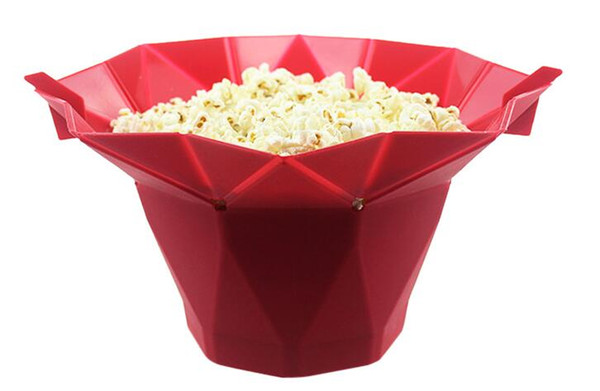 New Explosions DIY Microwave Popcorn Silicone Bowl Corn Popper Maker Tool kitchen accessories dessert tools free shipping