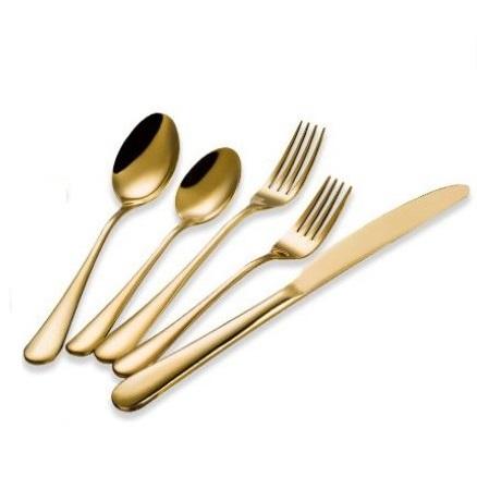 new High-grade Flatware Set Black Rose Gold Stainless Steel Plated Dinnerware Mirror Polishing Cutlery 5-Pc Romantic Tableware wn115 50set