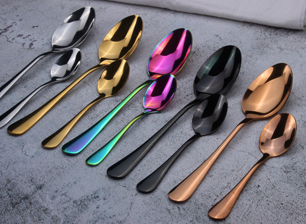 Hot Sale 4 Pcs/set Pure Gold European Dinnerware Fork Spoon Knife 304 Stainless Steel Western Cutlery Kitchen Food Tableware Dinner Set