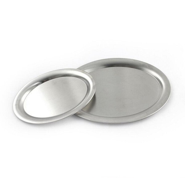 High Quality Oval Shaped Hotel Breakfast Tray 304 Stainless Steel Thickening Deepen Oval Fruit Plate 3 Sizes Shallow Dish Plate