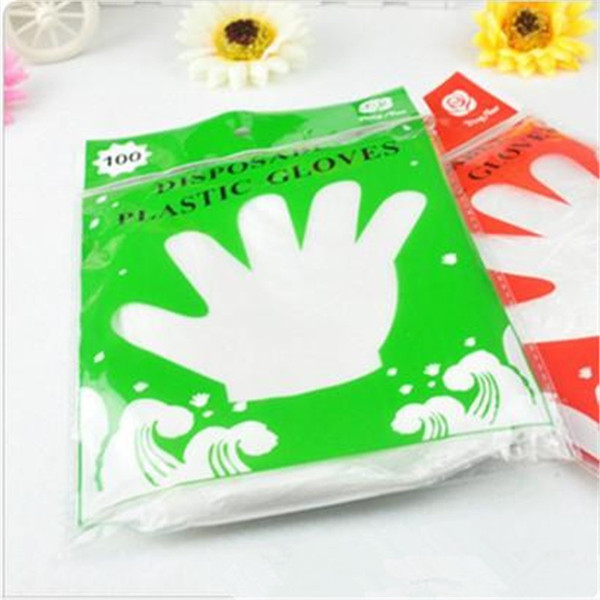 Disposable Transparent Plastic Gloves For Food Cleaning Dinning Beauty Home Kitchen Restaurant Cooking Catering Hygiene Eco-friendly LJJR182