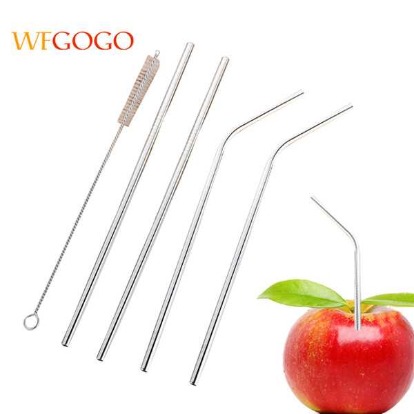 WFGOGO Stainless Steel Straws Ultra Drinking Metal Straws For Tumblers Cold Beverage,Inoxidable reusable stainless steel straws C18112301