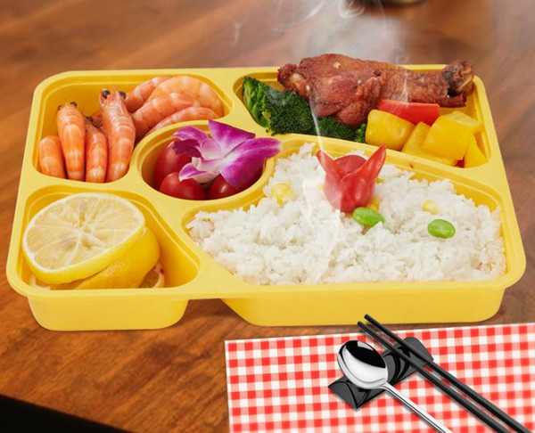 Free shipment Food grade PP material take away food packing boxes high quality disposable bento box for restaurant