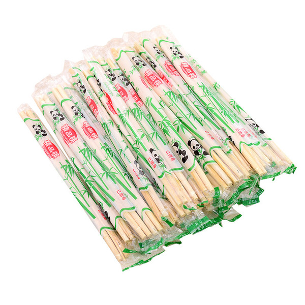 Chinese Disposable Bamboo Wood Chopsticks Sticks 5.0*19.8cm 50 Pairs Kitchen gadgets