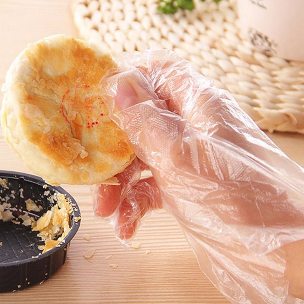 100pcs Eco-friendly Plastic Disposable Gloves Restaurant Home Service Catering Hygiene For Home Kitchen Food Processing