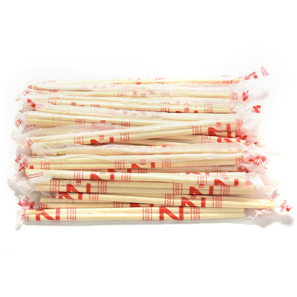 Wholesale-40Pairs/Bag New Chinese Disposable Bamboo Chopsticks Wooden Chopsticks Individually Wrapped Wholesale