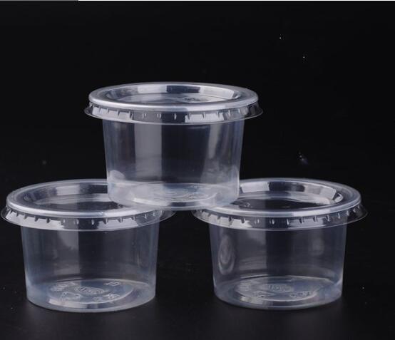 DHL 5oz Disposable Jelly Cup Mini Plastic Round Portion Pudding Mug Transparent Jello Souffle Jam Shot Cups With Lids