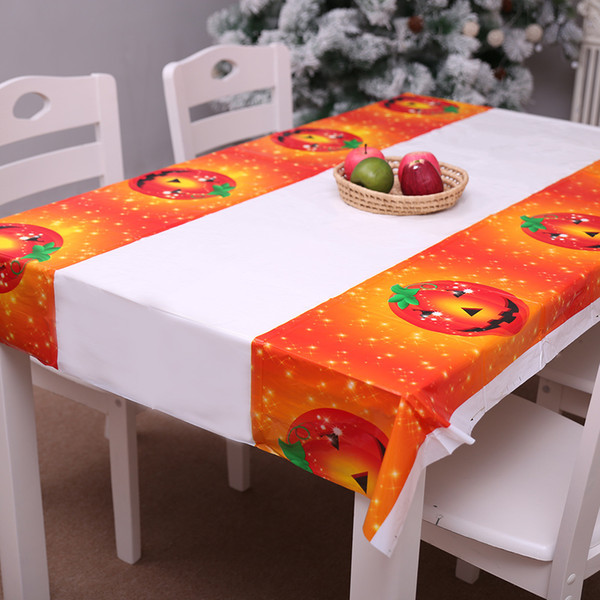 108*180cm Halloween Table Cloth Waterproof PVC Disposable Tablecloth Fancy Cartoon Dining Table Cover Party Supplies Tafelkleed