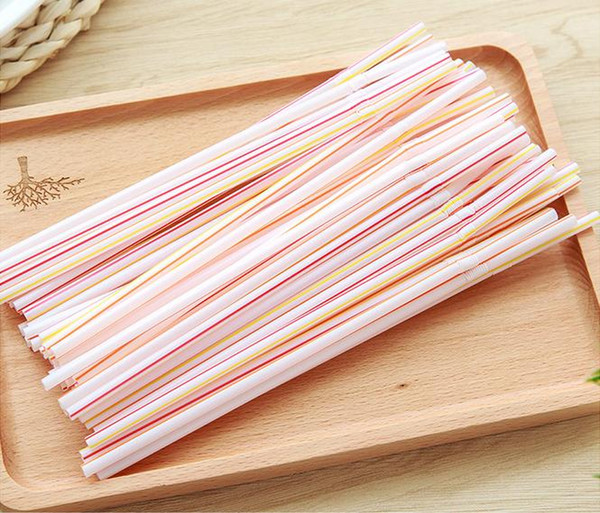 Creative Extension Can Be Curved Pregnant Women Fruit Juice Drink Milk Tea Straw Disposable Color Bend Plastic TT324