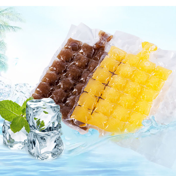 10pcs/set 2019 NEW Creative Disposable Ice Cube Bags 10Pcs Frozen Juice Clear Sealed Pack Ices Making Mold Summer DIY Drinking Tray Tool