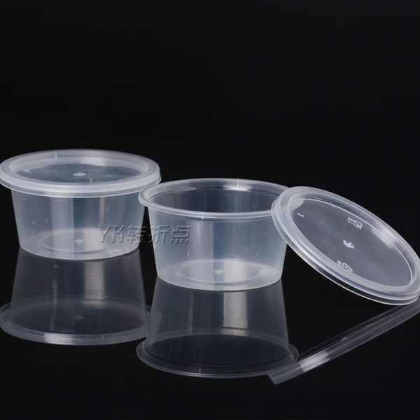 Disposable Jelly Cup Mini Plastic Round Pudding Mug Transparent Jello Shot Cups With Lids Jam Tumbler 11 9jd B RW