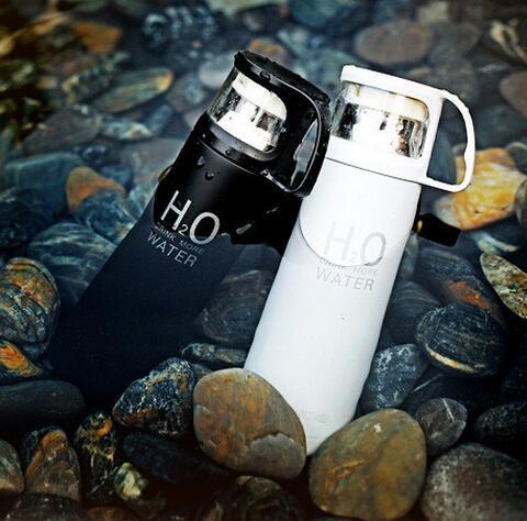 Fashion H2O High Quality Stainless Steel Coffee Thermos Cups Mugs Thermal Bottle Thermocup 500 ml